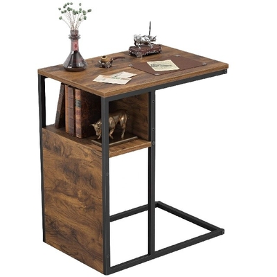 Изготовленная на заказ реверзибельная стальная деревянная сторона Nightstand c ставит на обсуждение для живущей комнаты