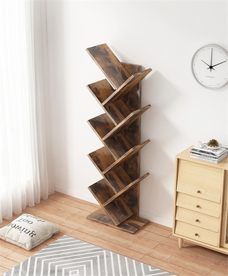 Книжные полки дерева черноты угла Bookcase полки дерева пола SGS деревянные