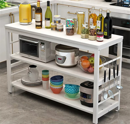 Ярус организатора 2 Countertop шкафа микроволны хлебопеков кухни древесины металла