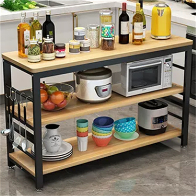 Ярус организатора 2 Countertop шкафа микроволны хлебопеков кухни древесины металла