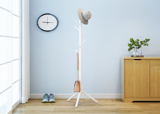 Freestanding стойка вешалки одежд стойки пальто шляпы треугольника деревянная