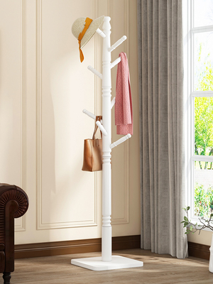 Основание Freestanding стойки вешалки шкафа пальто ветви дерева деревянное квадратное