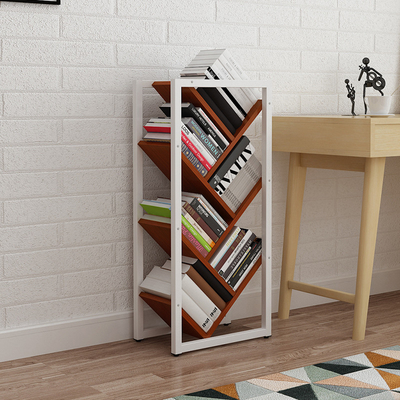 Металл живущей комнаты ODM 16mm толстый современный и деревянный Bookcase дерева книжных полка