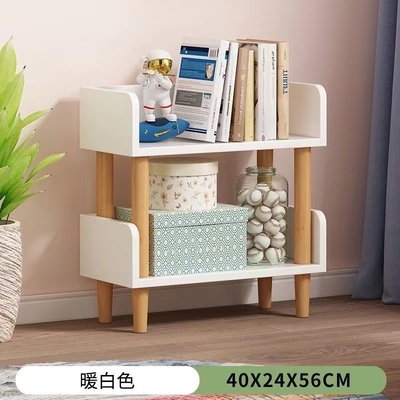 Полки книжных полков 2 доски частицы OEM bookcase Freestanding деревянный для спальни Multicolor