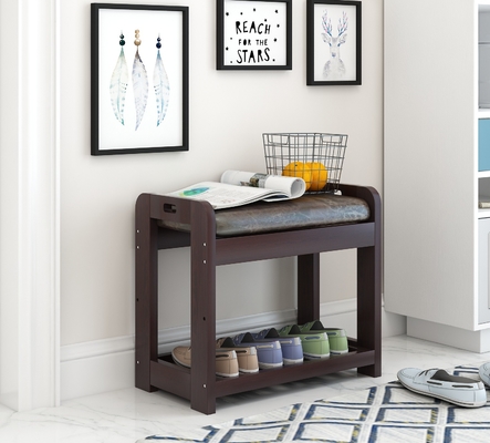 Суд ботинка древесины Entryway OEM небольшой с ярусом валика 2