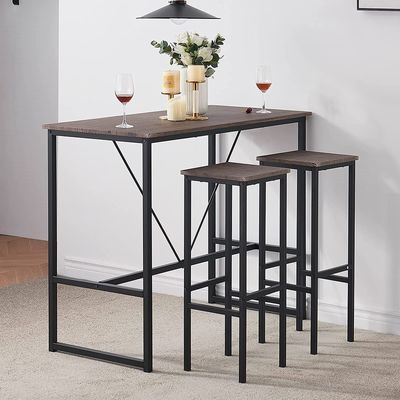 Обеденный стол и стул сельского дома металла ODM деревенский установили с 2 стульями