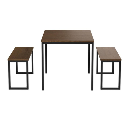 обеденный стол и стул MDF Nook кухни 3pcs деревянный установили с 2 Судами