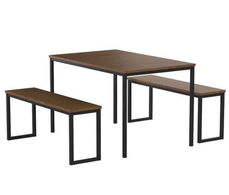 обеденный стол и стул MDF Nook кухни 3pcs деревянный установили с 2 Судами
