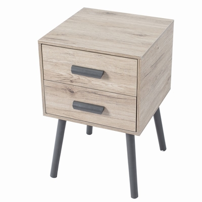 Таблицы конца Nightstand ящиков ухода за больным деревянной софы тонкие с 2 ящиками
