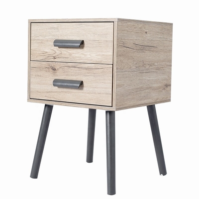 Таблицы конца Nightstand ящиков ухода за больным деревянной софы тонкие с 2 ящиками