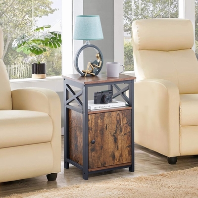 Древесина Nightstand MDF Брауна шкафа ухода за больным рамки металла промышленная