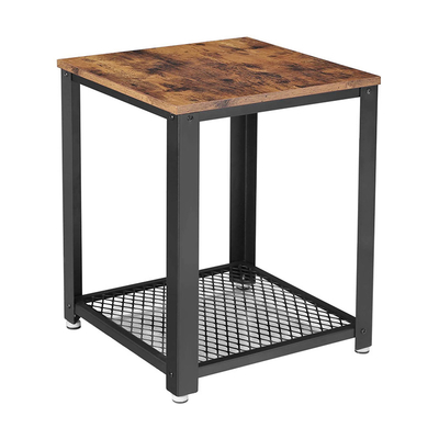 Древесина и металл Nightstand стиля Брауна OEM небольшие промышленные