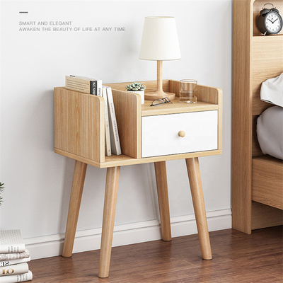 Переклейка Nightstand прикроватного столика тимберса MDF скандинава с ящиком